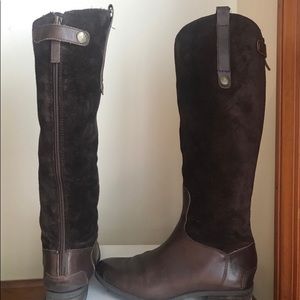 Pair of chocolate Sam Edelman riding boots